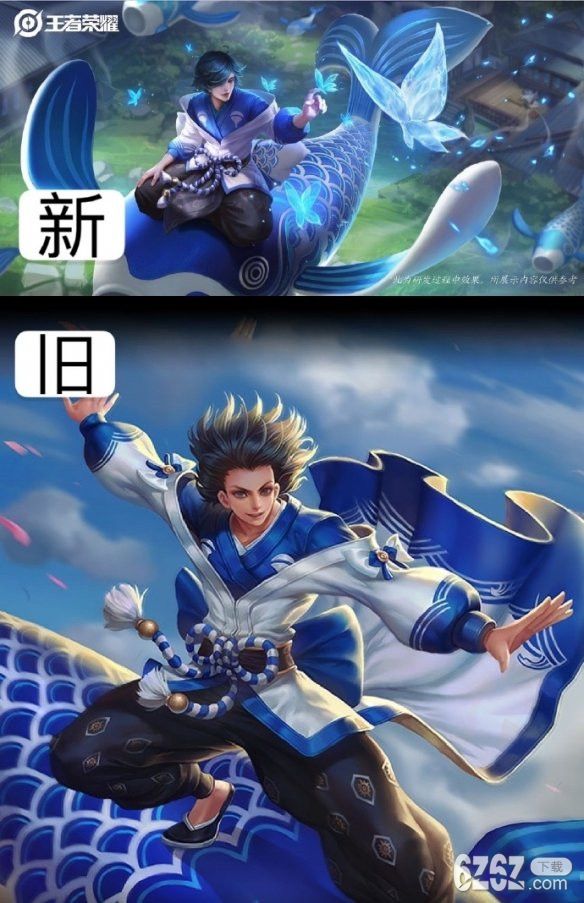 这次官方将庄周,元歌,项羽的皮肤海报进行了优化,以下是为大家带来的