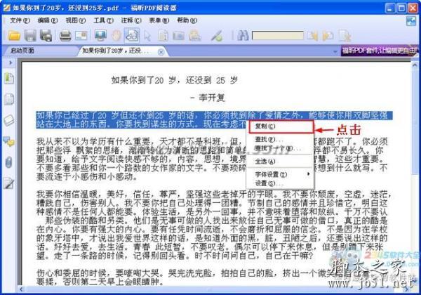 如何复制pdf中的内容，pdf转换成txt方法