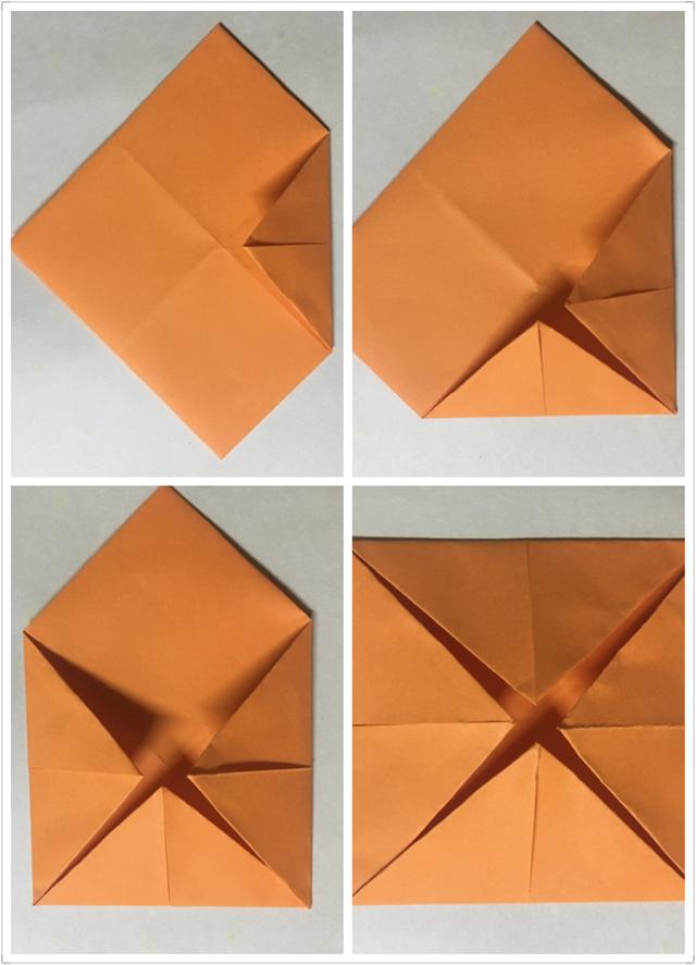 小时候经常玩的东南西北，教孩子折吧？