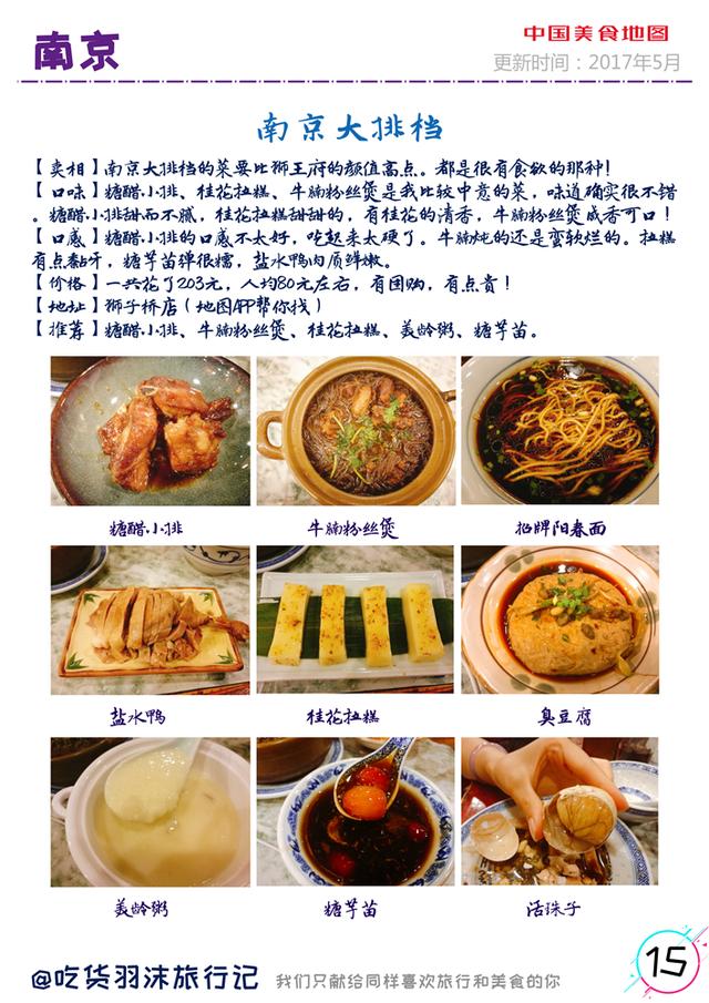一份南京美食攻略，献给喜欢美食旅行的你（超详细必收藏）