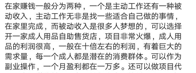 如何利用网络在家里赚钱？看看网友怎么说