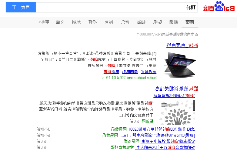 旋转的百度 翻转的百度