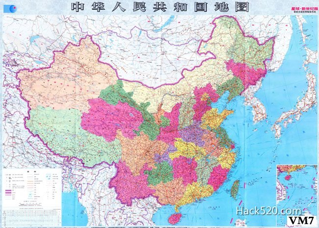 超高清中国地图