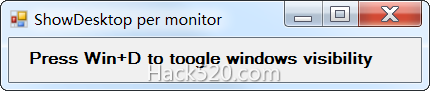 ShowDesktop Per Monitor