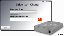 硬盘图标随意更换 ; 手动替换+Drive Icon Changer绿色版下载
