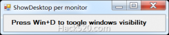 多显示器 Win + D 只隐藏当前桌面窗口 ; ShowDesktop Per Monitor