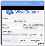 Wise Folder Hider Pro 解锁补丁+官方原版 ; 文件隐藏加密利器！