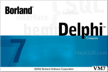 Delphi7 完美破解注册 ; 去除启动画面的“Unregistered”