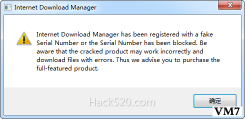 用得好好的 IDM 突然变成 has been registered with a fake Serial Number