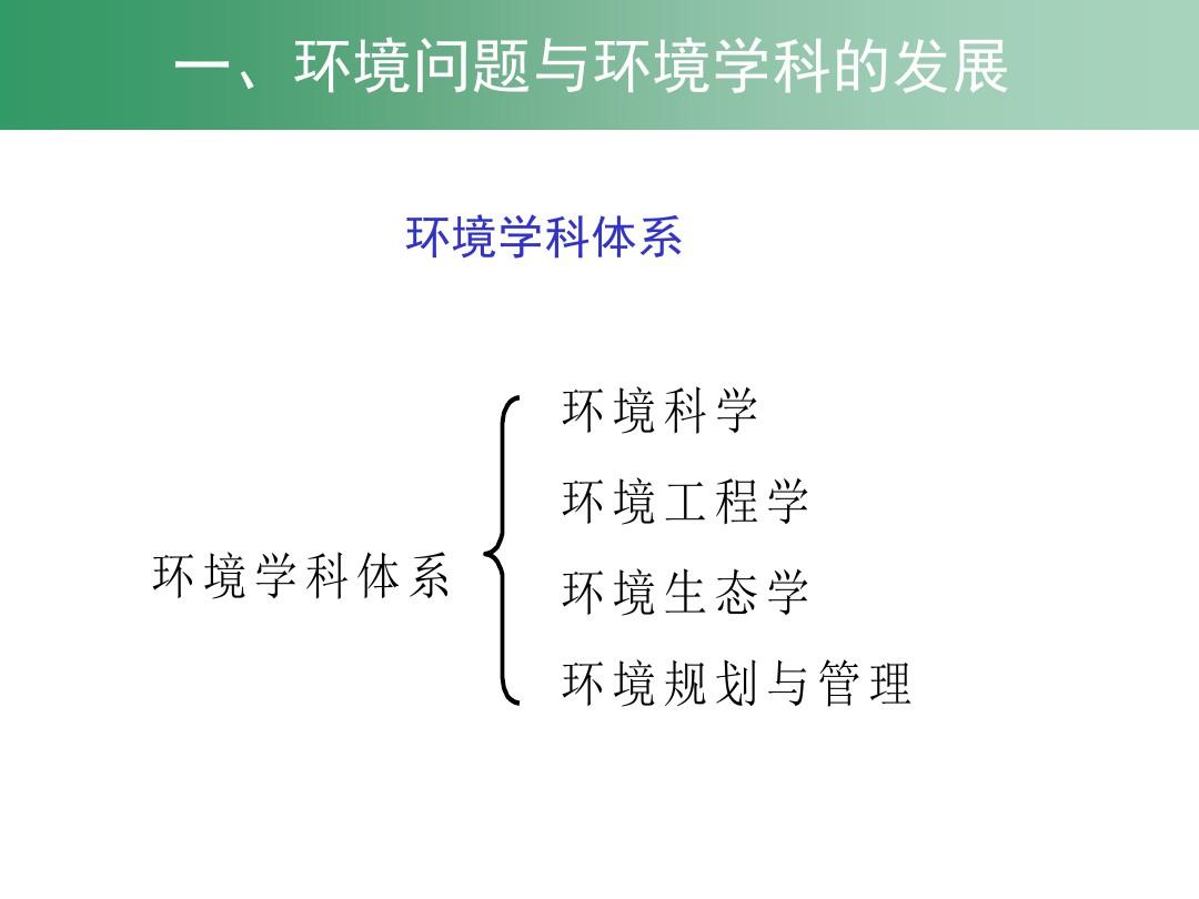 环境工程原理电子教案第01章绪论ppt课件