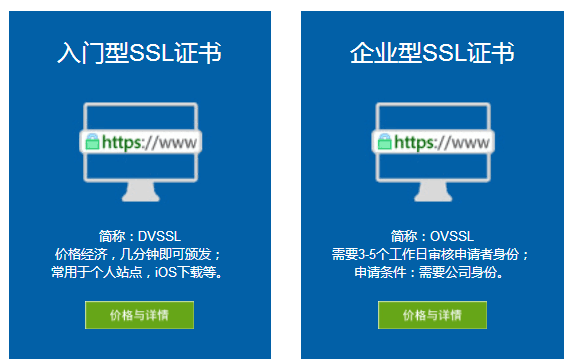 SSL证书类型1