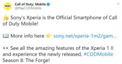 《使命召唤手游》官方推特宣布索尼Xperia成为合作手机品牌